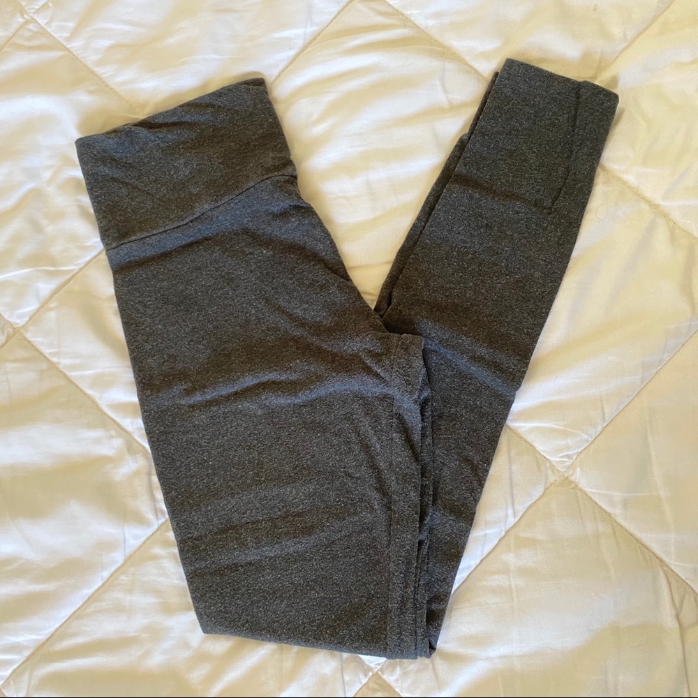 Forever 21 Dark Gray High Rise Leggings